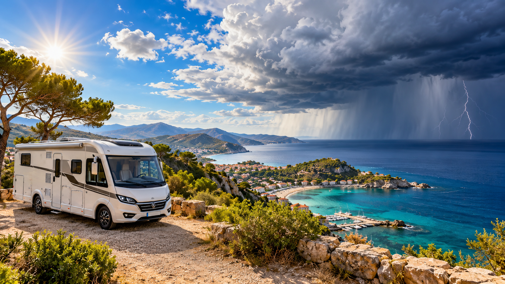 Wohnmobil-Wetter Europa: Vorhersage & Unwetterwarnungen Offizielle Wetterwarnungen.<br />Wie wird das Wetter auf deiner nächsten Wohnmobilreise? Entdecke aktuelle Wetterdaten, 7-Tage-Vorhersagen und amtliche Unwetterwarnungen für beliebte Küstenorte in Europa. Mit praktischer Ortssuche für dein persönliches Reiseziel.