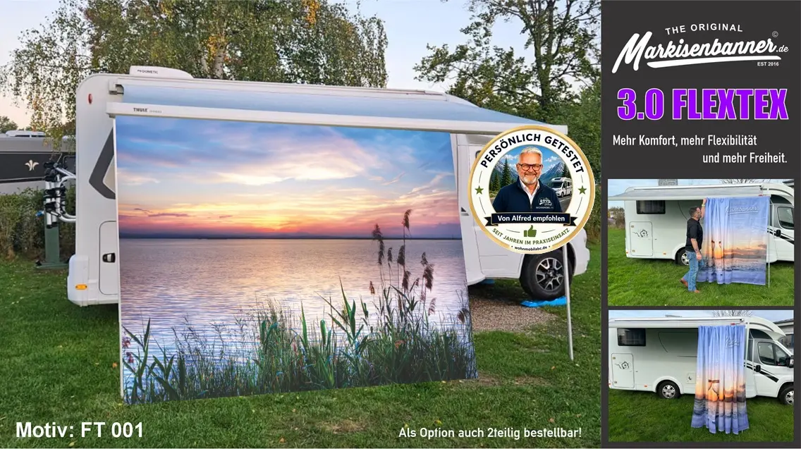 Markisenbanner Markisenbanner 3.0 FLEXTEX - u.a. flammhemmende Farbe